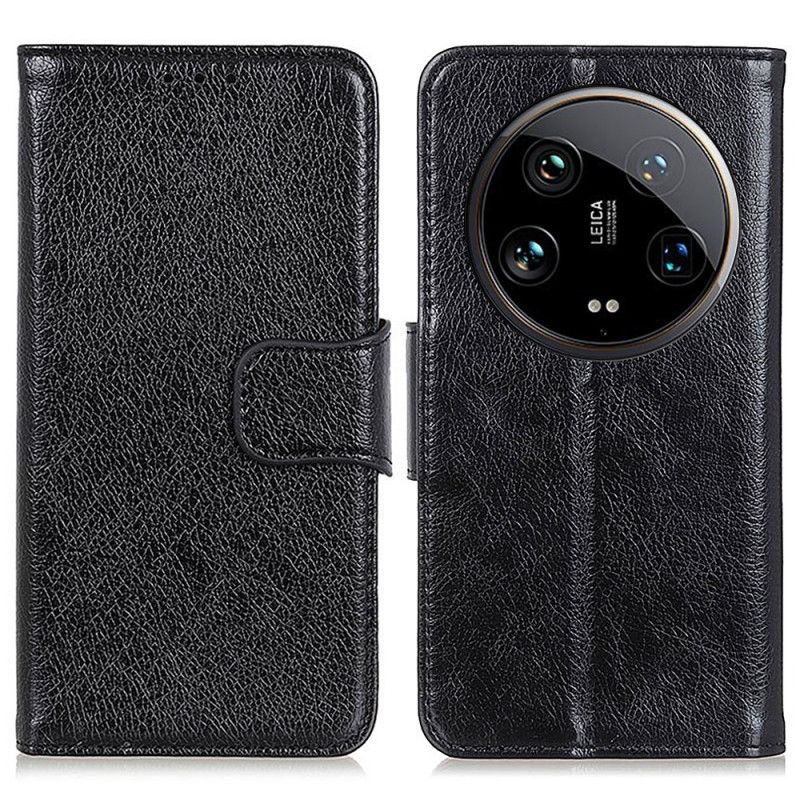 Læder Cover Xiaomi 14 Ultra Telefon Etui Tekstureret Nappa