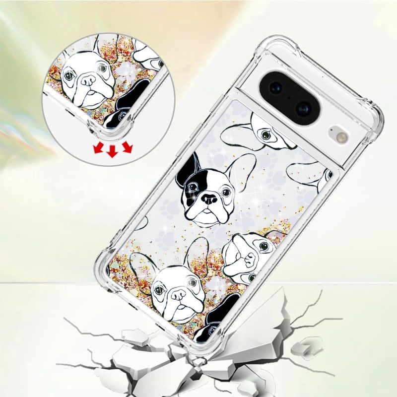 Cover Google Pixel 8 Hr Hundeglitter