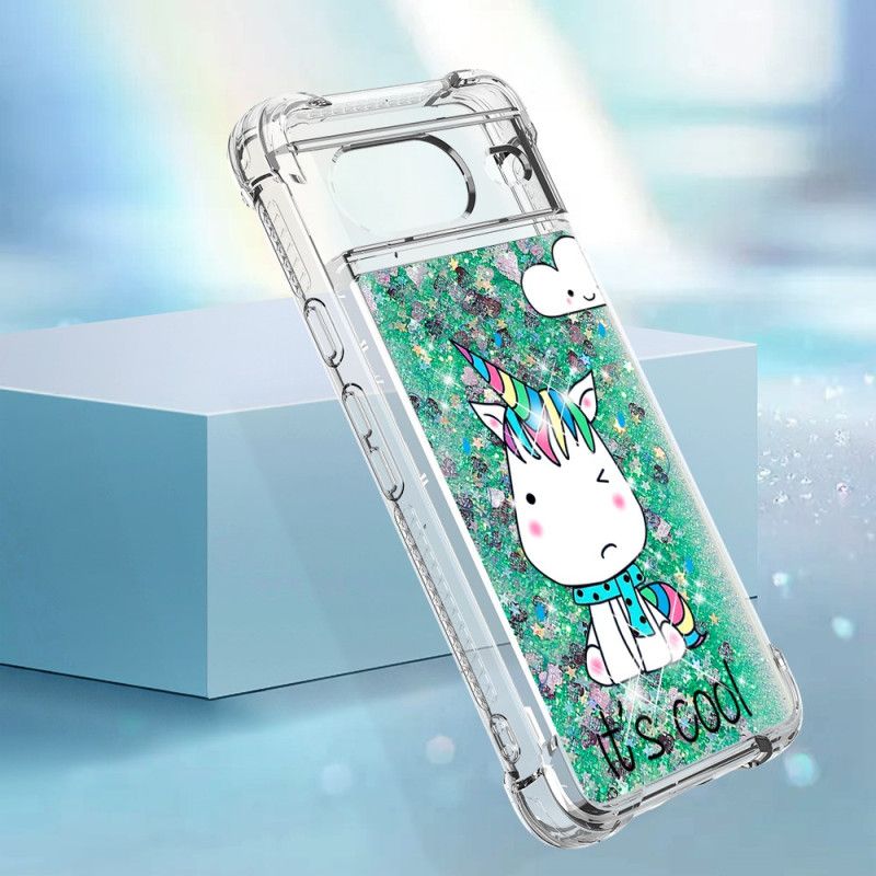 Cover Google Pixel 8 Unicorn Glitter