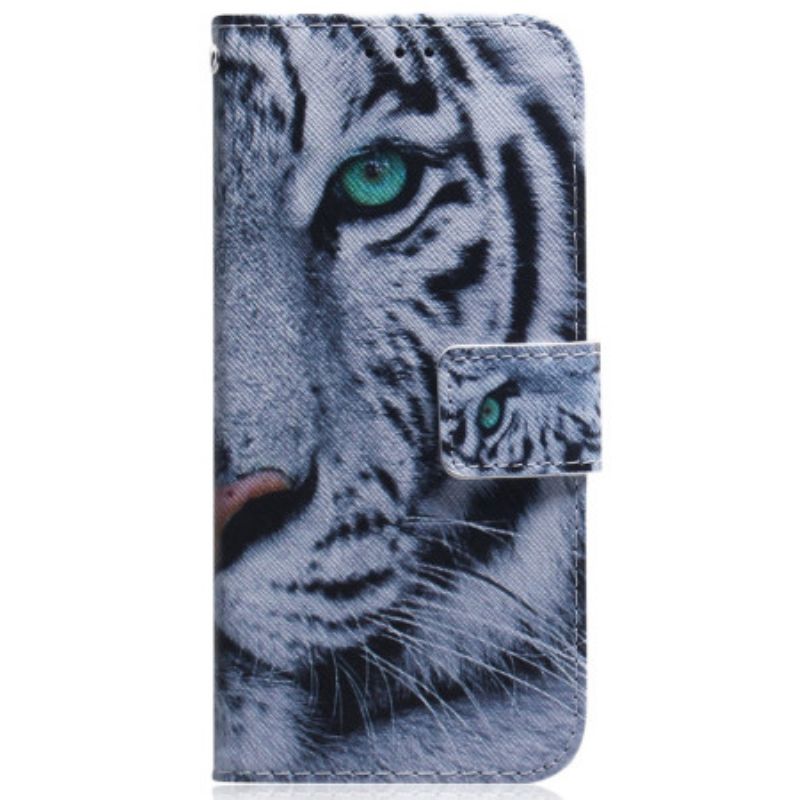 Flip Cover Google Pixel 8 Hvid Tiger