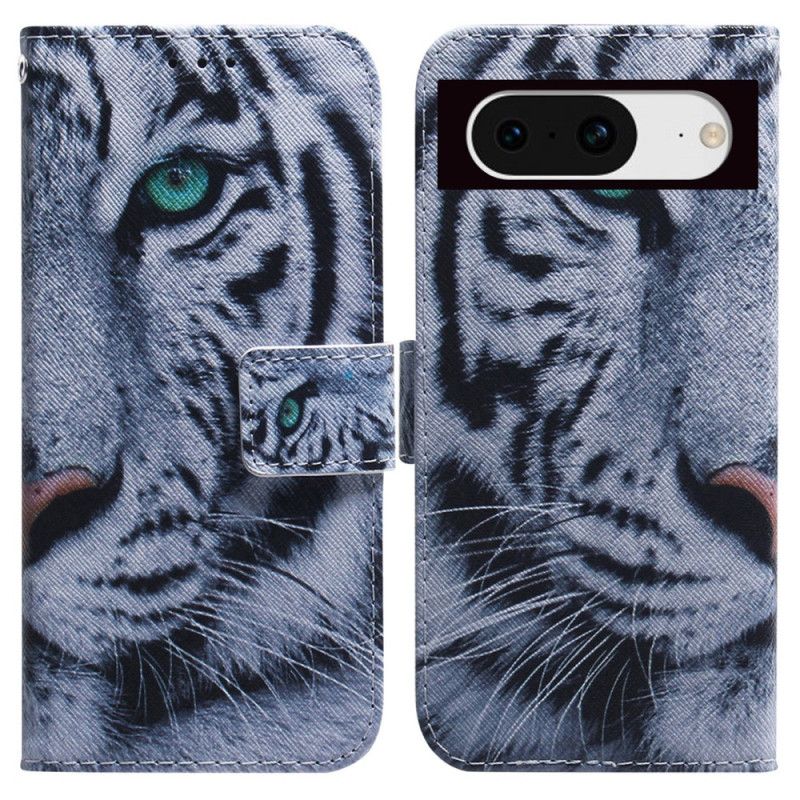 Flip Cover Google Pixel 8 Hvid Tiger