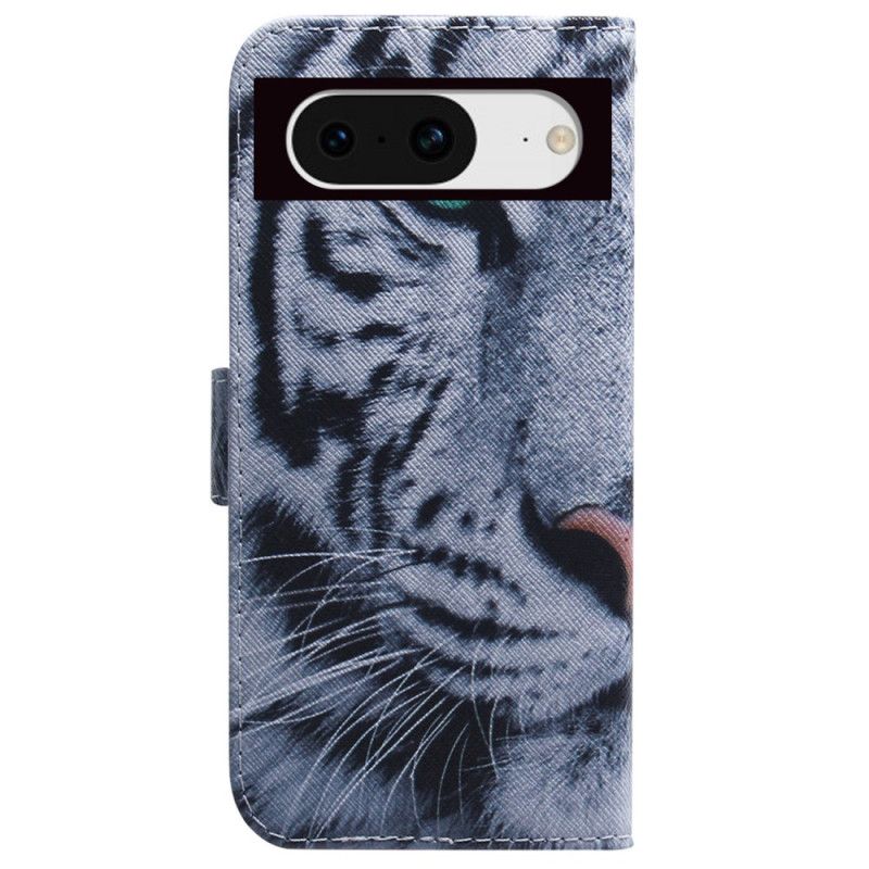 Flip Cover Google Pixel 8 Hvid Tiger