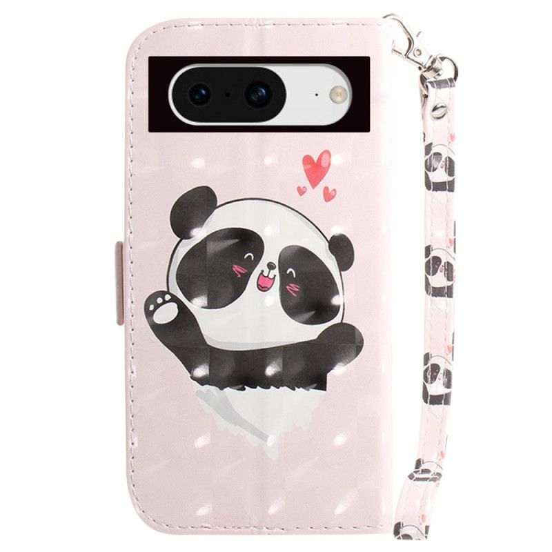 Flip Cover Google Pixel 8 Panda Love Med Rem