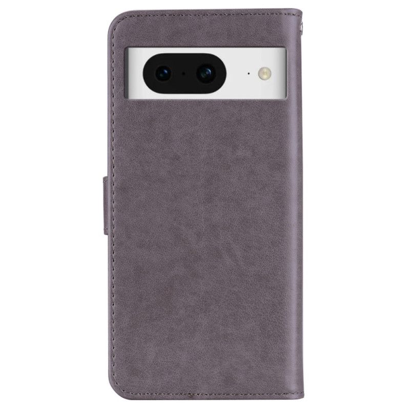 Flip Cover Google Pixel 8 Ugle Mandala Og Snor