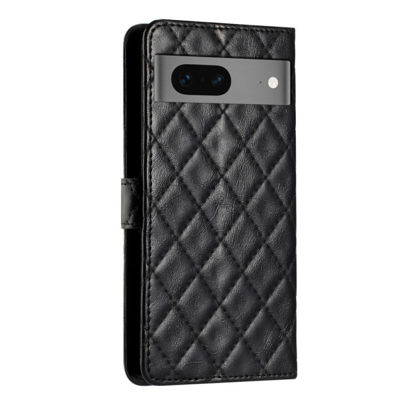 Læder Cover Google Pixel 8 Telefon Etui Quiltet