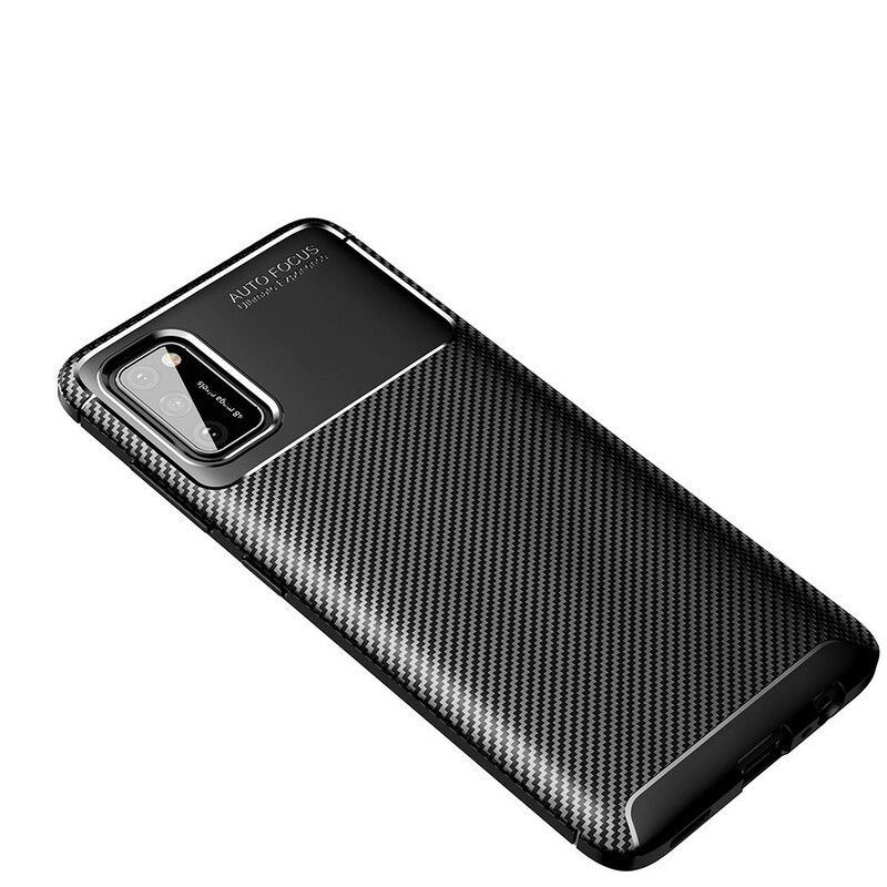 Cover Samsung Galaxy A02s Fleksibel Kulfibertekstur