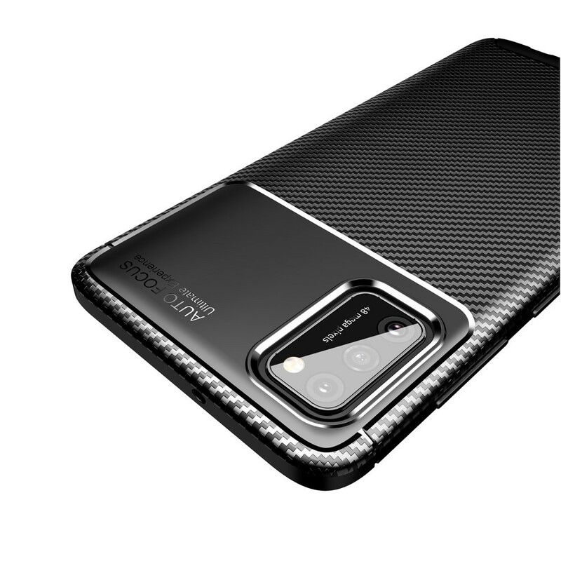 Cover Samsung Galaxy A02s Fleksibel Kulfibertekstur