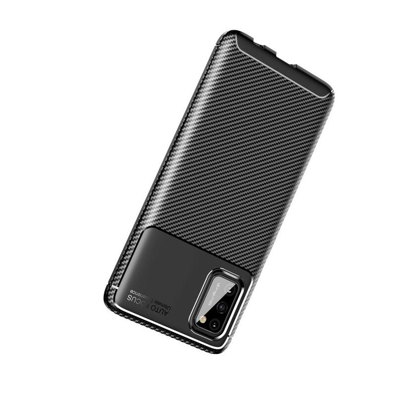 Cover Samsung Galaxy A02s Fleksibel Kulfibertekstur