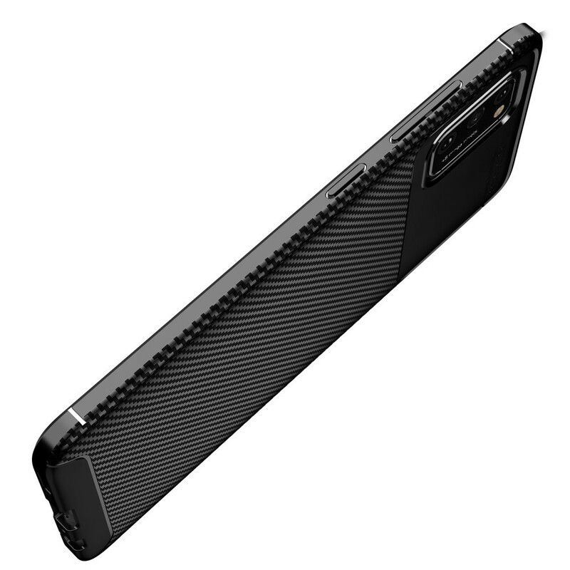 Cover Samsung Galaxy A02s Fleksibel Kulfibertekstur