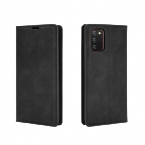 Cover Samsung Galaxy A02s Flip Cover Blødt Lædereffekt