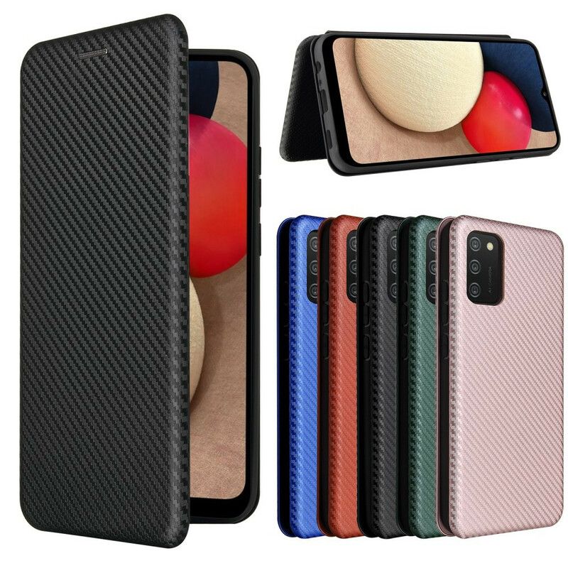 Cover Samsung Galaxy A02s Flip Cover Kulfiber