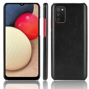 Cover Samsung Galaxy A02s Lichi-lædereffekt