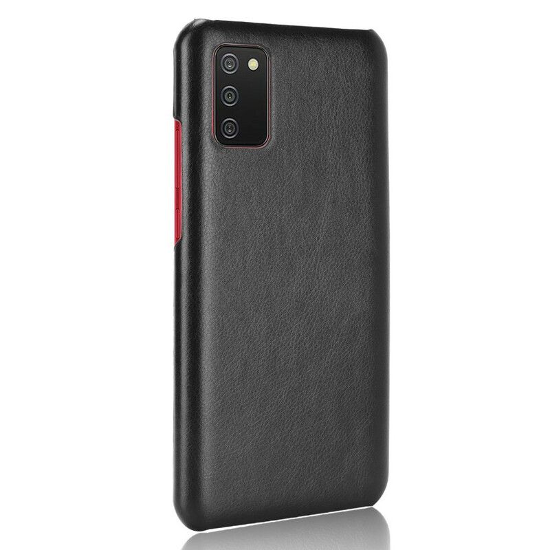 Cover Samsung Galaxy A02s Lichi-lædereffekt