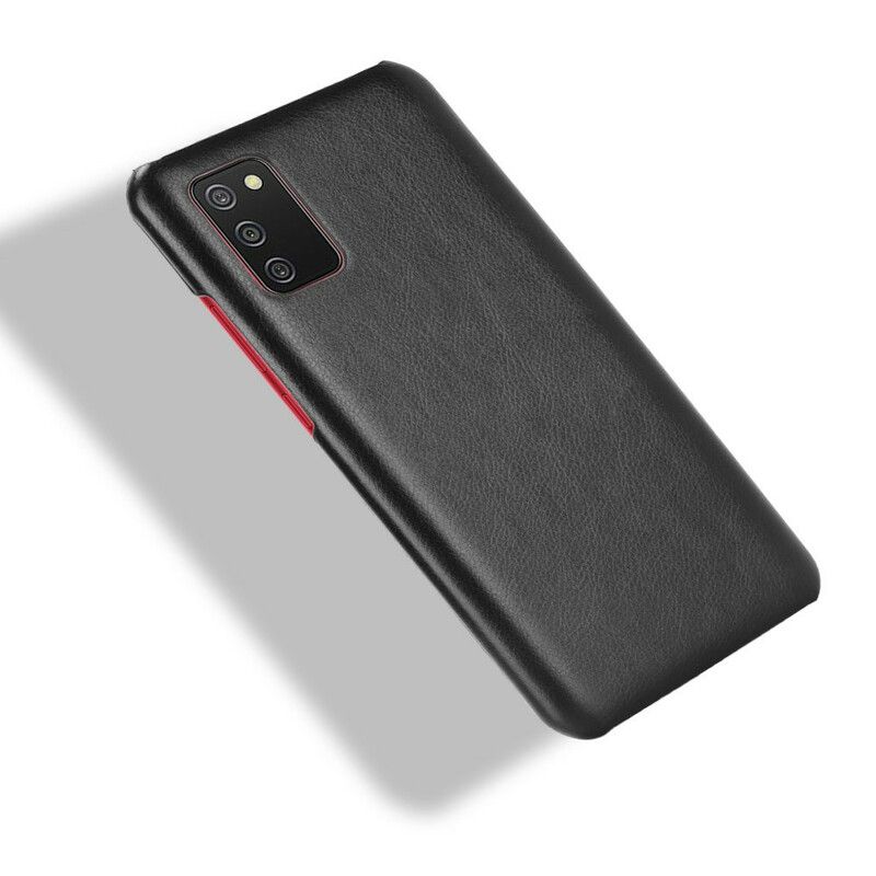 Cover Samsung Galaxy A02s Lichi-lædereffekt