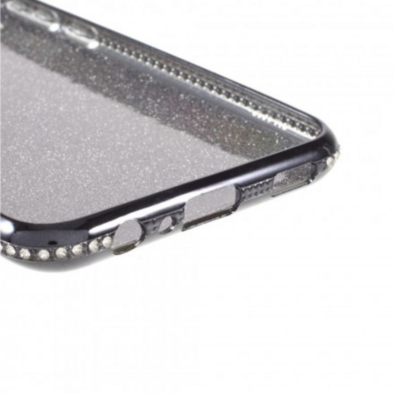 Cover Samsung Galaxy A02s Pailletter Og Diamantring-støtte