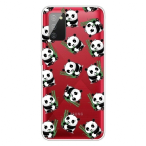 Cover Samsung Galaxy A02s Små Pandaer