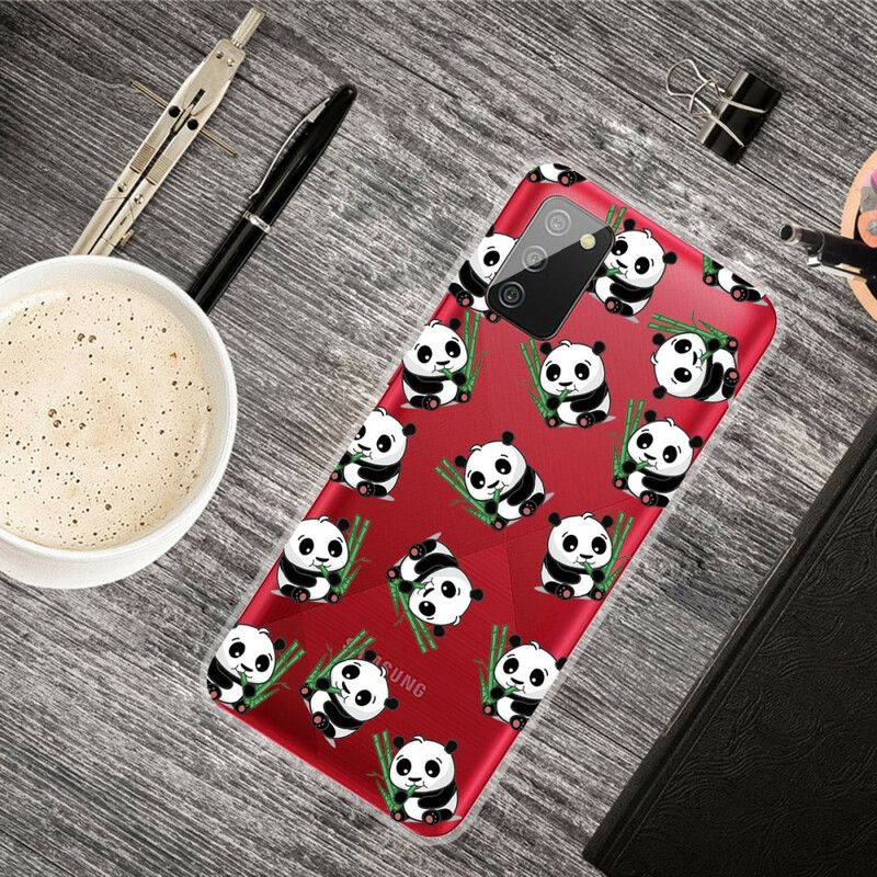 Cover Samsung Galaxy A02s Små Pandaer