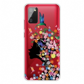 Cover Samsung Galaxy A02s Smukt Blomsterhoved