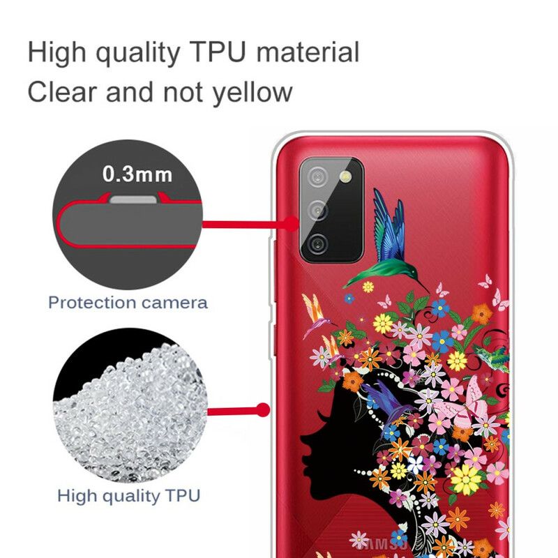 Cover Samsung Galaxy A02s Smukt Blomsterhoved