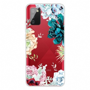 Cover Samsung Galaxy A02s Sømløse Akvarelblomster