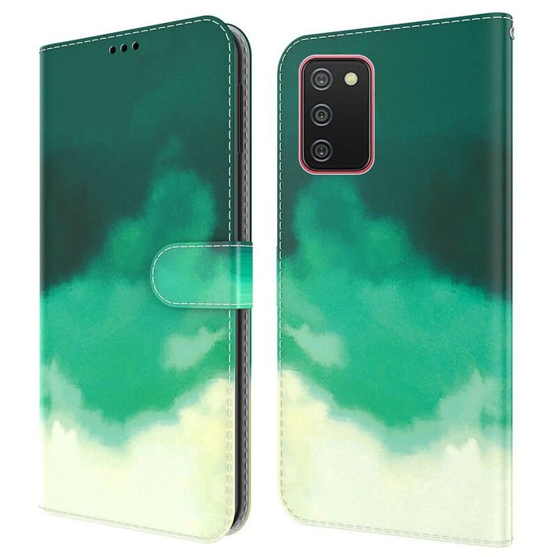 Flip Cover Samsung Galaxy A02s Abstrakt Farverig