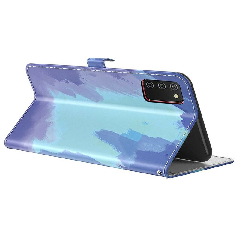 Flip Cover Samsung Galaxy A02s Abstrakt Farverig