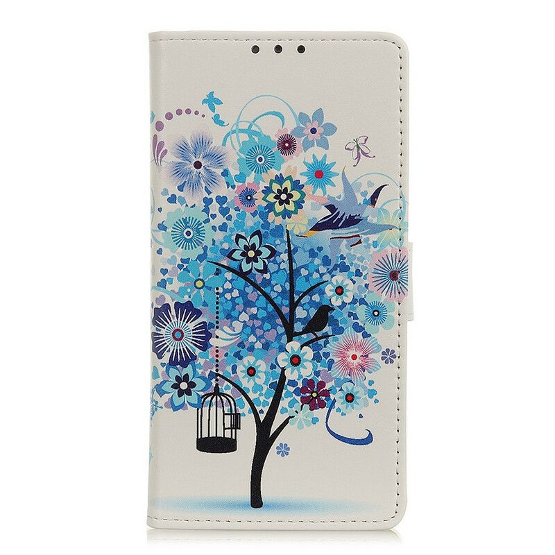 Flip Cover Samsung Galaxy A02s Blomstrende Træ