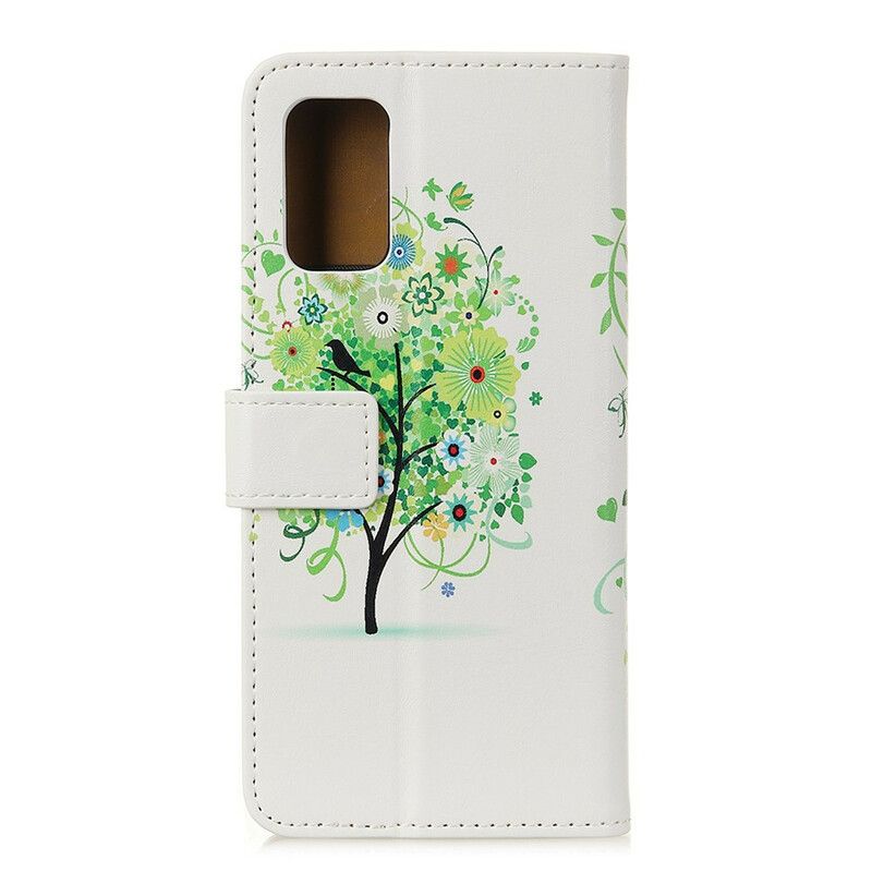 Flip Cover Samsung Galaxy A02s Blomstrende Træ