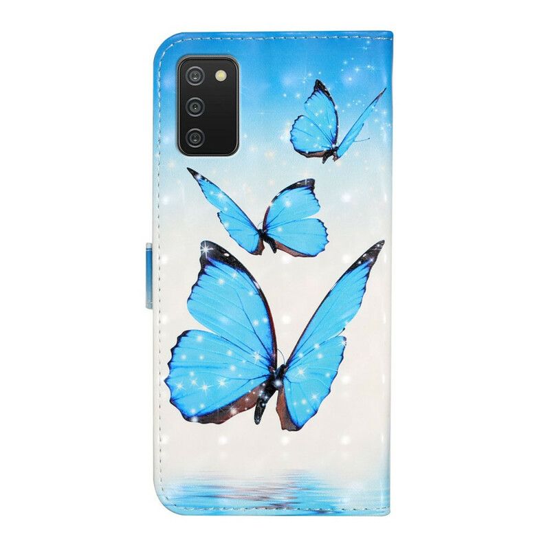 Flip Cover Samsung Galaxy A02s Flyvende Sommerfugle