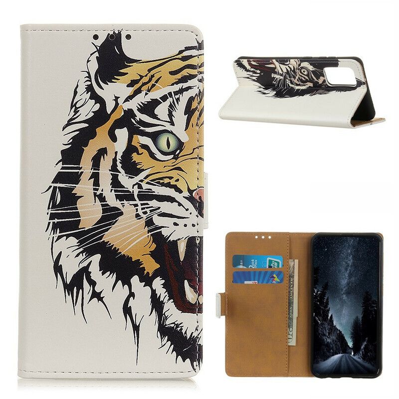 Flip Cover Samsung Galaxy A02s Hærd Tiger