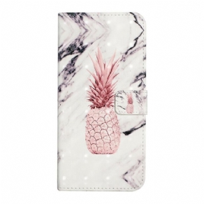 Flip Cover Samsung Galaxy A02s Lys Ananas