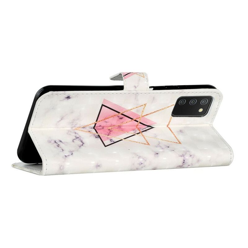 Flip Cover Samsung Galaxy A02s Paillettertrekant