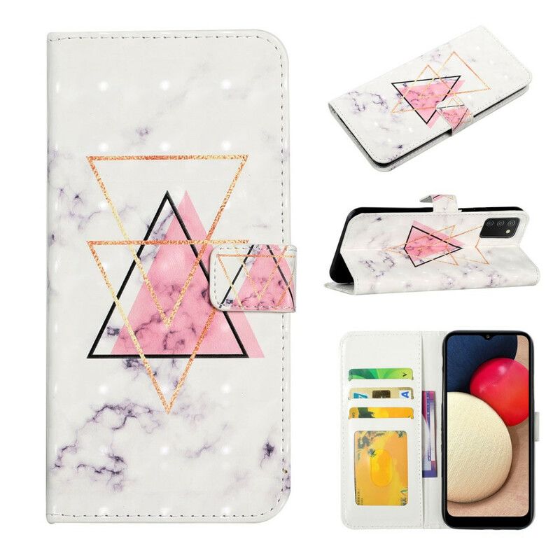 Flip Cover Samsung Galaxy A02s Paillettertrekant