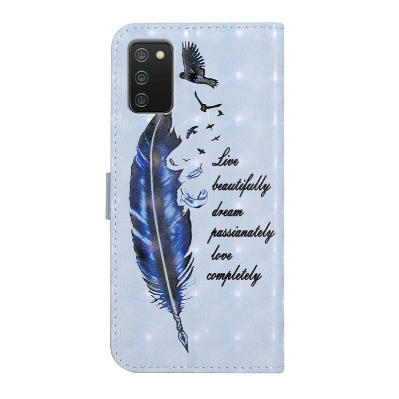 Flip Cover Samsung Galaxy A02s Plume Før Du Flyver