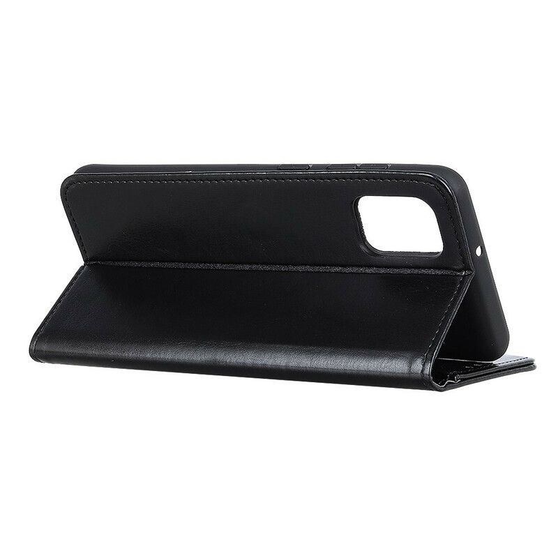 Læder Cover Samsung Galaxy A02s Iskold Finhed