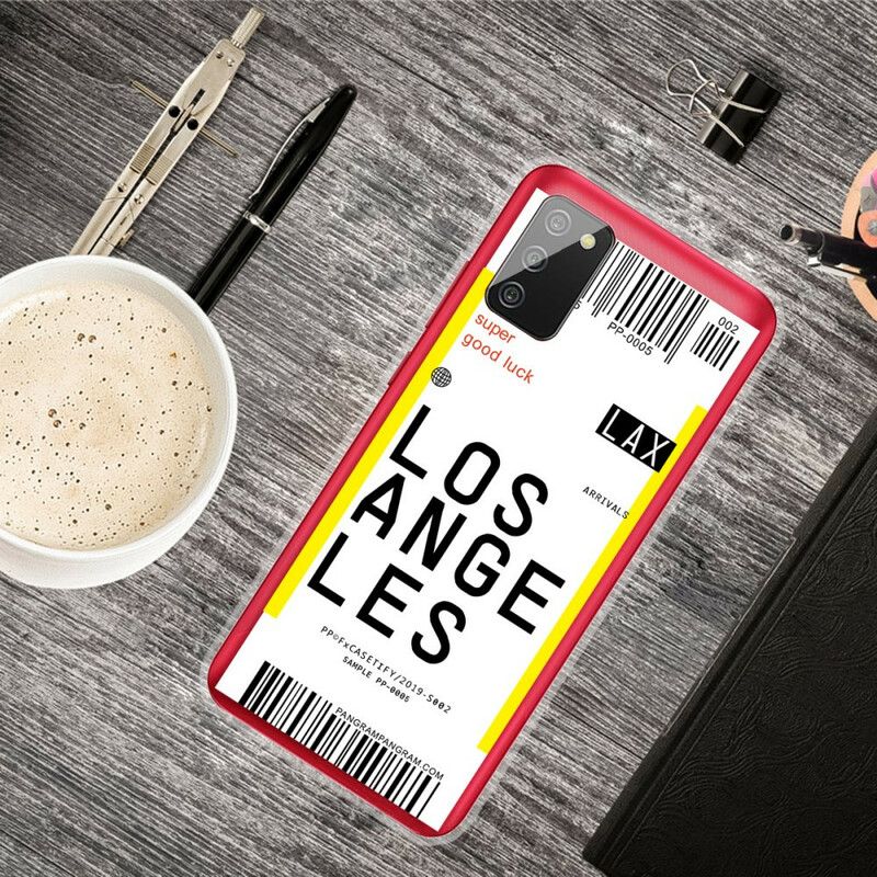 Mobilcover Samsung Galaxy A02s Boardingkort Til Los Angeles