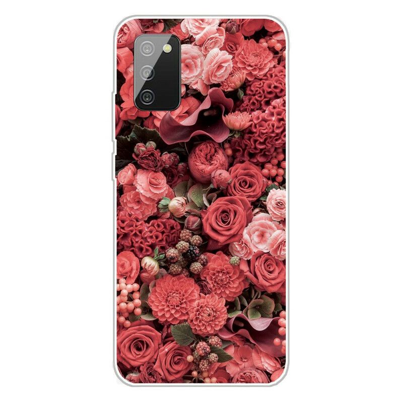 Mobilcover Samsung Galaxy A02s Intense Blomster