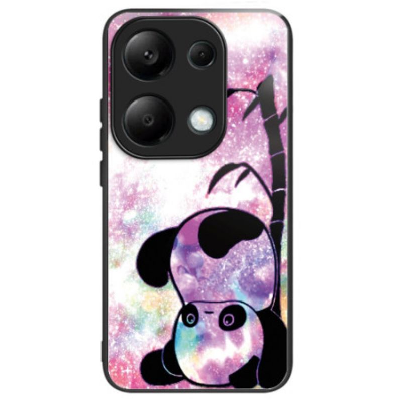 Cover Til Xiaomi Redmi Note 13 Pro 4g Sødt Panda Hærdet Glas