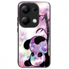 Cover Til Xiaomi Redmi Note 13 Pro 4g Sødt Panda Hærdet Glas