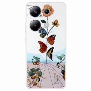 Cover Til Xiaomi Redmi Note 13 Pro 4g Sommerfugleblomster