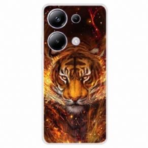 Cover Til Xiaomi Redmi Note 13 Pro 4g Tiger I Flammer