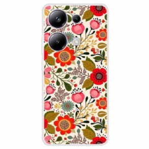 Cover Xiaomi Redmi Note 13 Pro 4g Farverige Blomster