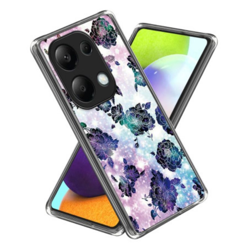 Cover Xiaomi Redmi Note 13 Pro 4g Lilla Blomster