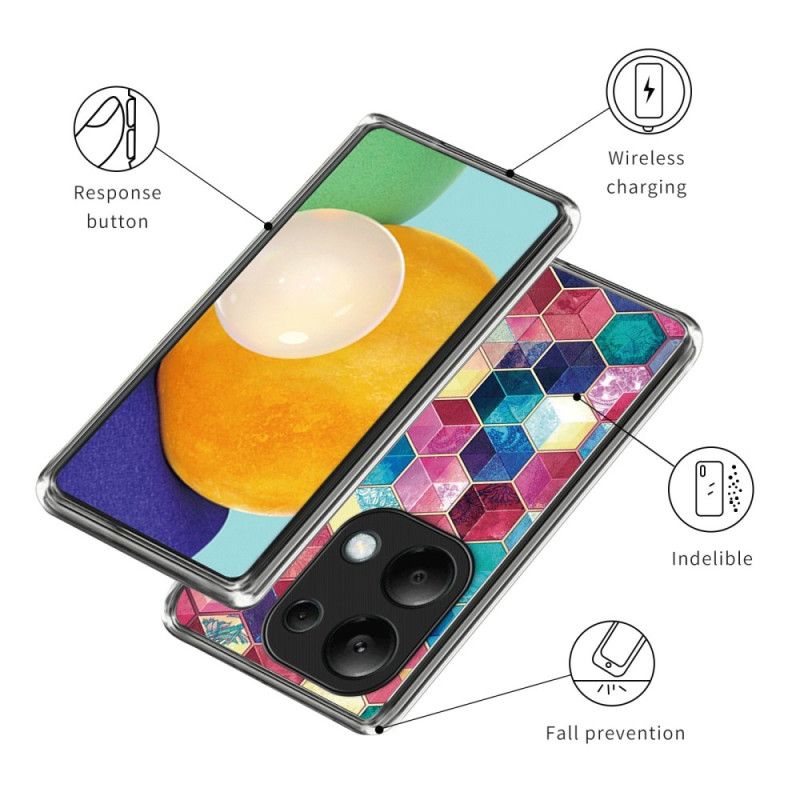 Cover Xiaomi Redmi Note 13 Pro 4g Telefon Etui Farvede Blokke