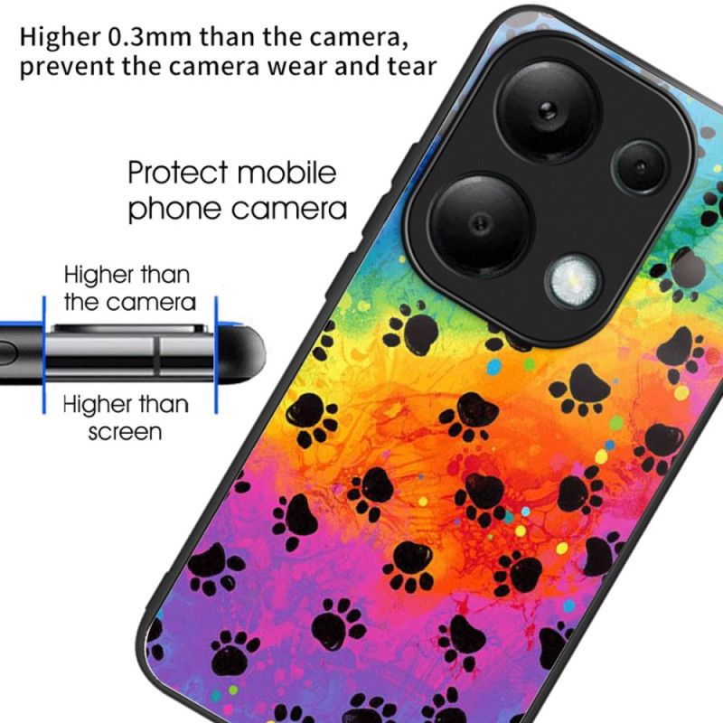 Cover Xiaomi Redmi Note 13 Pro 4g Telefon Etui Fingeraftryk Af Hærdet Glas