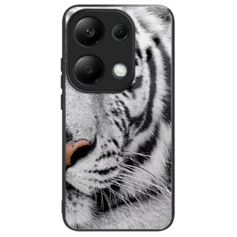 Cover Xiaomi Redmi Note 13 Pro 4g Tigerhoved Hærdet Glas