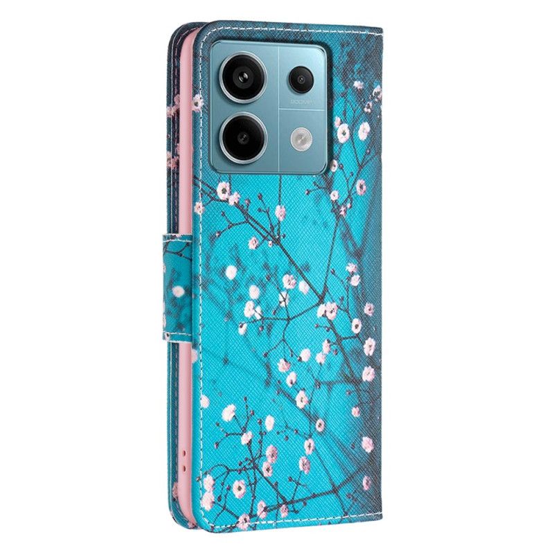 Flip Cover Til Xiaomi Redmi Note 13 Pro 4g Blomstrende Grene