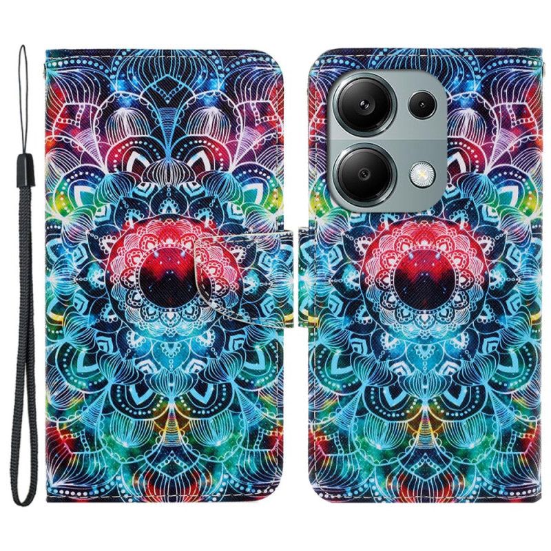 Flip Cover Til Xiaomi Redmi Note 13 Pro 4g Mandala Med Rem