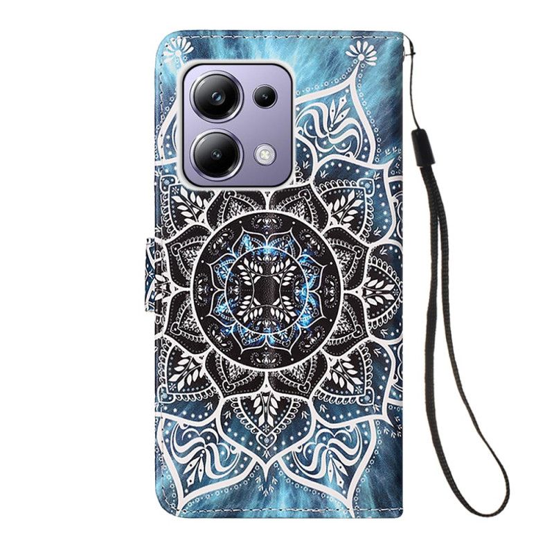 Flip Cover Xiaomi Redmi Note 13 Pro 4g Blomstermandala Med Rem