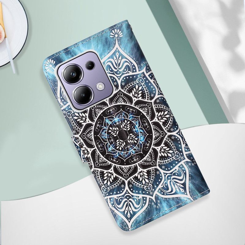 Flip Cover Xiaomi Redmi Note 13 Pro 4g Blomstermandala Med Rem